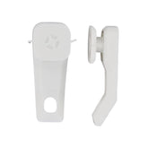 A&F Rod Decor 10 sliders for white traverse rod - front view