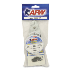 AFW Surflon Crimp Kit with 30 lb black wire for durable leaders.