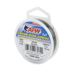 AFW Surflon Micro Supreme leader wire with 49‑wire flexibility for harsh saltwater conditions