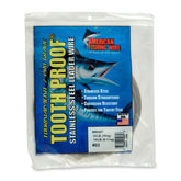 AFW Tooth Proof leader wire spool in bright finish provides reliable bite protection for lures.