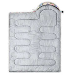 AGANS Datura kids sleeping bag shows compression sack for easy packing.