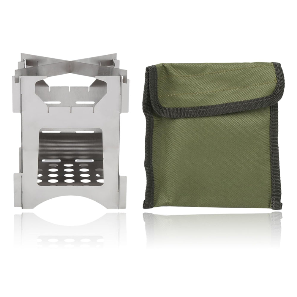 Agatige Outdoor Stove top vent design shows efficient airflow for steady flames.