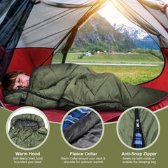 AGEMORE sleeping bag compression sack aids compact packing on trips.