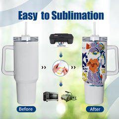 AGH 40oz sublimation tumbler with sealed top prevents leaks during commutes and outdoor adventures