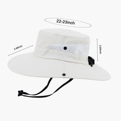 Close-up of UPF 50+ material on AGLIFEFY sun bucket hat.
