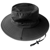 AGLIFEFY sun hat front view with wide brim in black