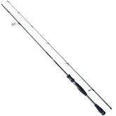 Aglirino spinning rod 66 front view emphasizes lightweight carbon fiber for smooth, accurate casting.
