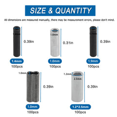 AGOOL 1.4mm copper crimp sleeves