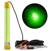 AGOOL underwater fishing light green 50W glows underwater for night fishing lure.