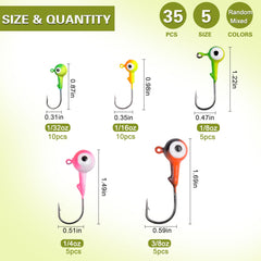 AGOOL jig head suitable for bass and trout