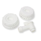 Aguaprep 70mm gasketed cap close-up ensuring a secure seal and easy pouring.