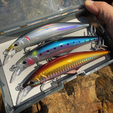 AH1445B 5.5 inch sinking bass lure with laser coating and kit packaging - image 1