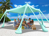Ahititi beach tent 10x10 setup offers quick shade for family outings