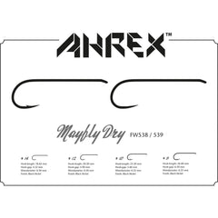 Ahrex AFW538 hook in pack emphasizing 24 hooks for busy trips.
