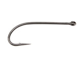 Ahrex NS110 Nordic Salt Streamer Hook in black nickel finish for durable saltwater patterns.