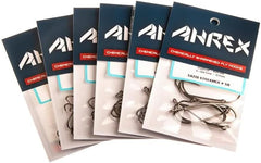 Ahrex SA220 packaging shows twelve hooks for versatile tying options.