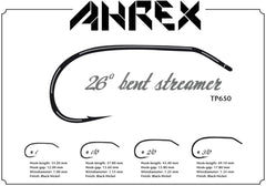Ahrex TP650 wedge-head design shown on articulated streamer for lifelike action
