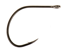 Ahrex Universal Curved Hook for baitfish and scuds, precision tip enhances hooksets in shallow rigs.