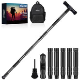 aiGear G2 tactical stick extended view highlights rugged aluminum build for hiking