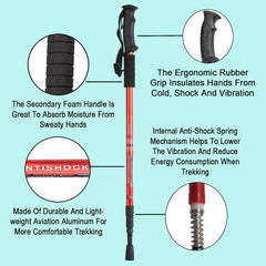 Aihoye poles folded compactly for travel and storage.