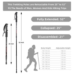 Aihoye trekking poles with anti-shock technology reduce hand strain on long hikes.