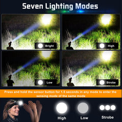 Aikertec headlamp zoomable beam for focused light at a distance