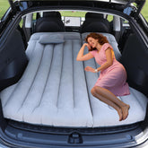 AIKIDS car air mattress in Tesla Model Y trunk provides stable, comfortable sleep on trips.