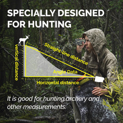 AILEMON rangefinder 6X magnification front view improves distance clarity