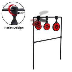 Aimed at varied drills, three target sizes on Aimax Outdoor spinner for progressive accuracy.