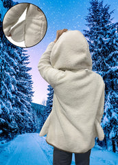 AI'MOURI sherpa lining close-up emphasizes soft interior warmth and comfort