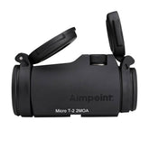 Aimpoint Micro T-2 sight mounted on rifle for rapid target engagement