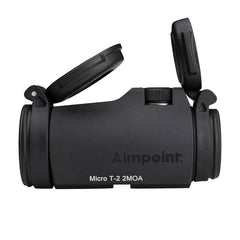 Aimpoint Micro T-2 sight mounted on rifle for rapid target engagement