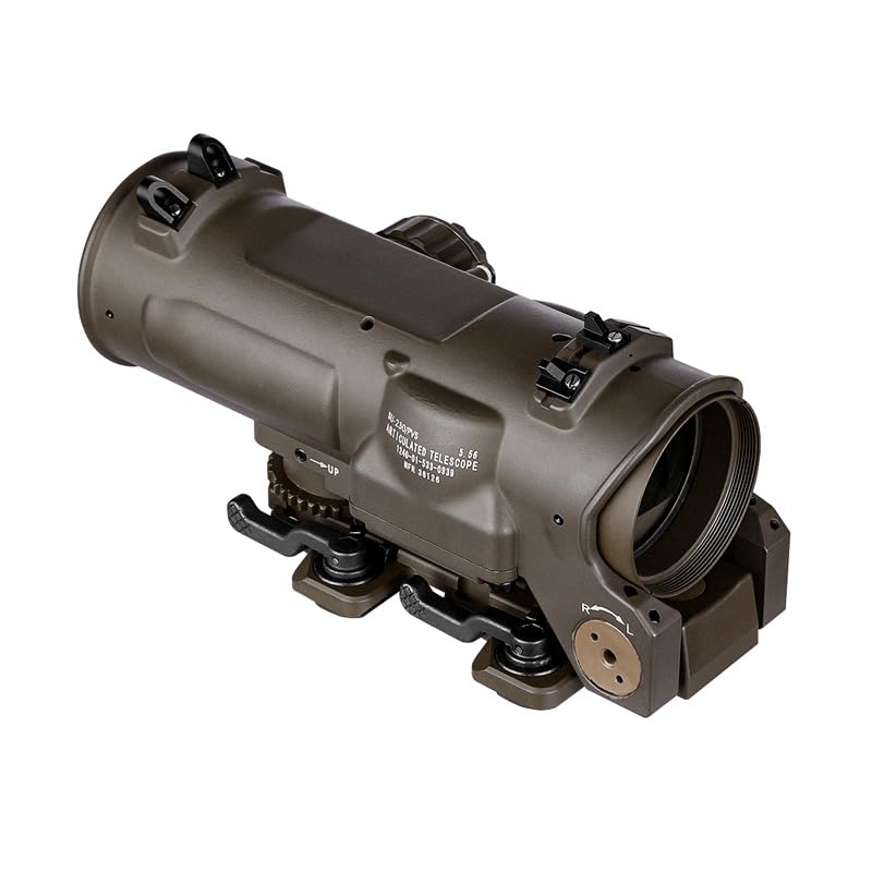 Aimsniper 1-4X Reflex Scope Gen 3 view with clear low light reticle