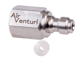 Air Venturi male quick-disconnect with steel body for rugged, high-pressure PCP connections.