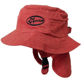 airSUP bucket hat red front view with wide brim