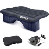 Pittman Outdoors AirBedz rear-seat air mattress fits mid-size vehicles for comfortable travel.