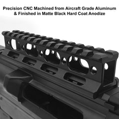 Matte black aircraft-grade aluminum finish