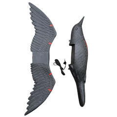 AirCrow DeadCoy bleeding crow decoy, life-size 16x22, ideal for outdoor control.