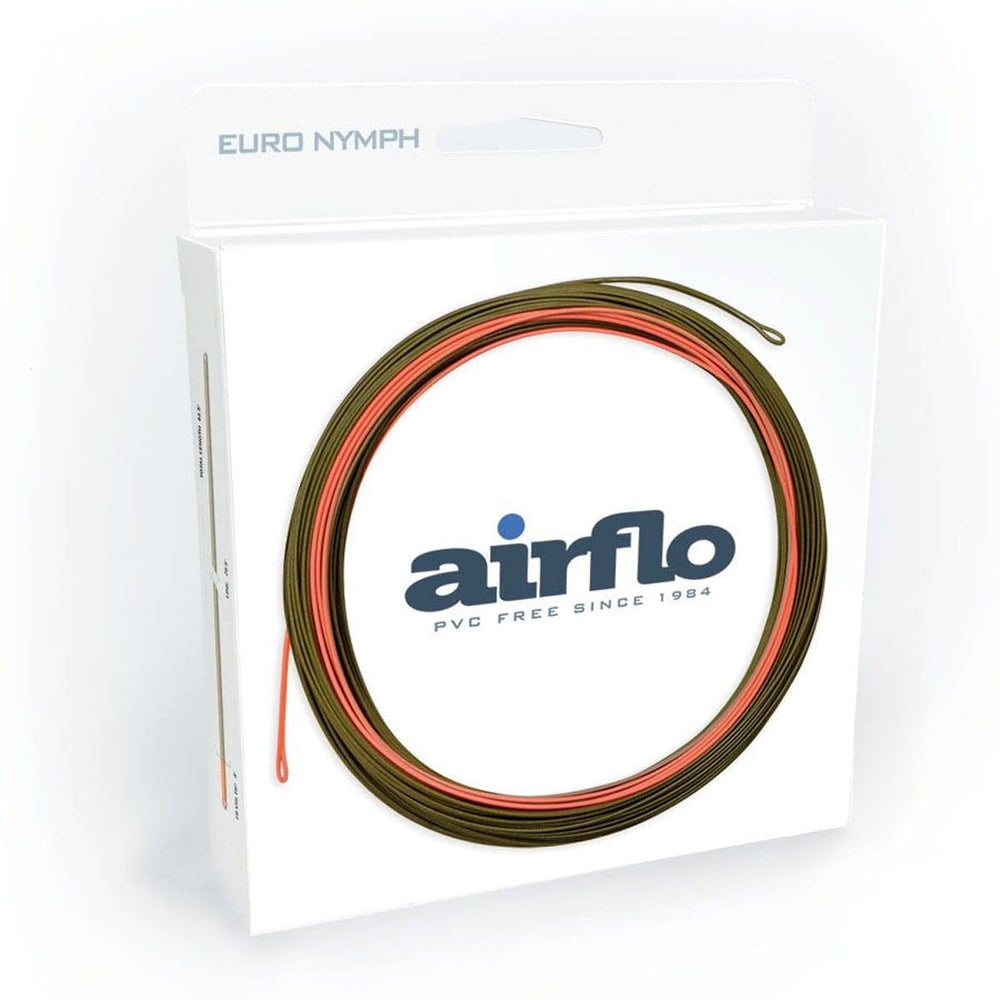 Airflo Euro Nymph 0.55mm Olive/Fluorescent Orange – front view