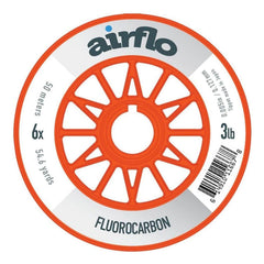 AIRFLO Fluorocarbon Tippet on spool, strong knots and low visibility for stealthy freshwater and saltwater rigs