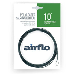 Airflo Polyleader Salmon 10ft slow sink demonstrates controlled depth for salmon fishing.