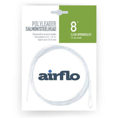 Airflo Sea Trout & Steelhead Polyleader 8ft Clear Intermediate enables precise casting in clear water.