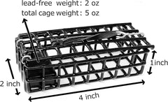 Easy-to-attach AirFly Bait Cage to a crab trap