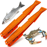 AirFly folding fish measuring board open in orange, 2-pack