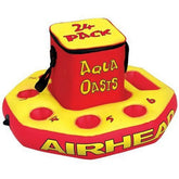AirHead Aqua Oasis floating bar keeps drinks cold on the water.
