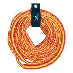 Airhead Bungee Tow Rope 50ft stretched for smoother pulls and variable tension.