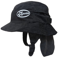 airSUP Bucket Hat front view with chin strap