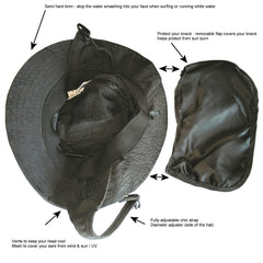 airSUP Bucket Hat side view showing adjustable chin strap