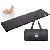 Airweave portable mini yoga mat rolled for easy travel and storage.