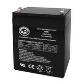 AJC battery for Lucky Duck flapper shows 12V 5Ah capacity for extended decoy operation.